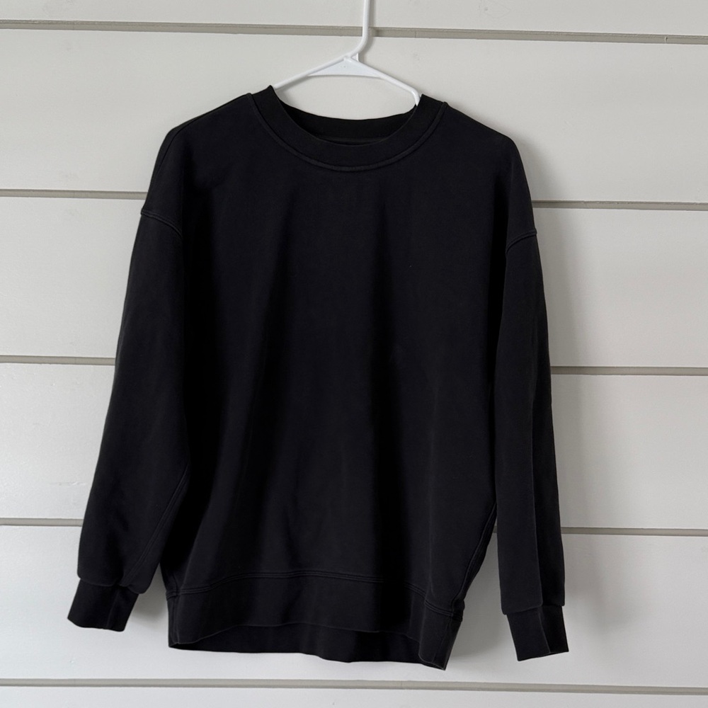 lululemon athletica Classic Black Crewneck Sweater